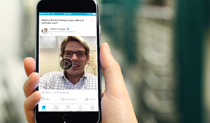Video feature added to Linkedin